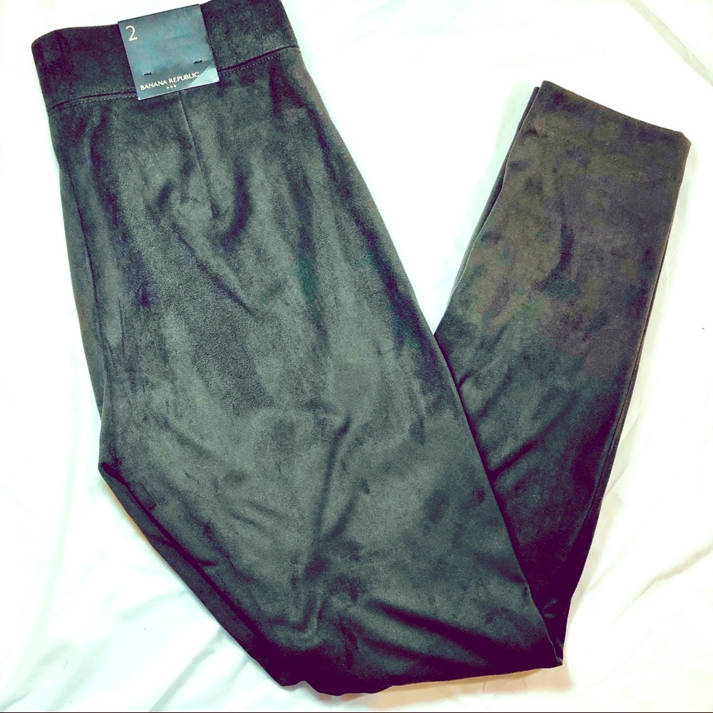 Banana Republic Skinny suede pants